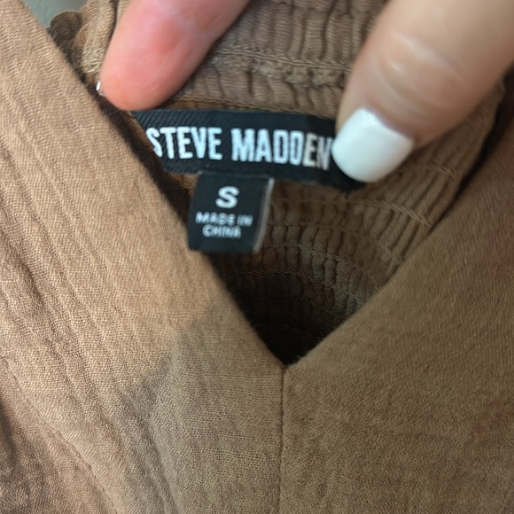 STEVE MADDEN Amira Tiered Cotton Midi Dress - Picture 11 of 13